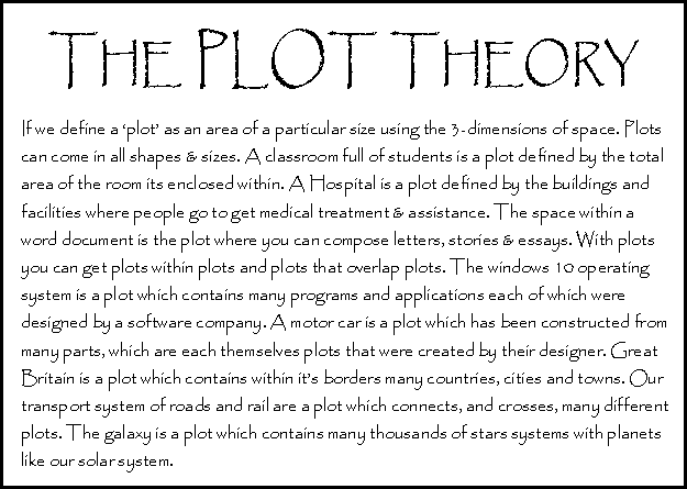 Plot Theory